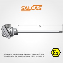 Termorresistência PT100 à Prova de Explosão