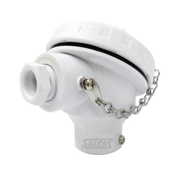 Cabeçote para termopar de PP Polipropileno (Branco) Cabeçote para termopar de PP Polipropileno (Branco)