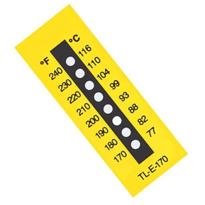 Etiquetas de Temperatura não Reversíveis com 8 Intervalos de Temperatura