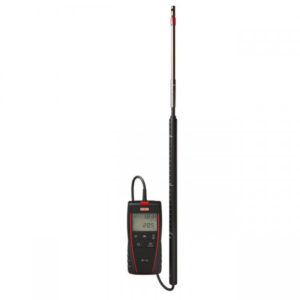 Termo Anemômetro sonda de fio quente VT 110 / VT 115 Termo Anemômetro sonda de fio quente VT 110 / VT 115